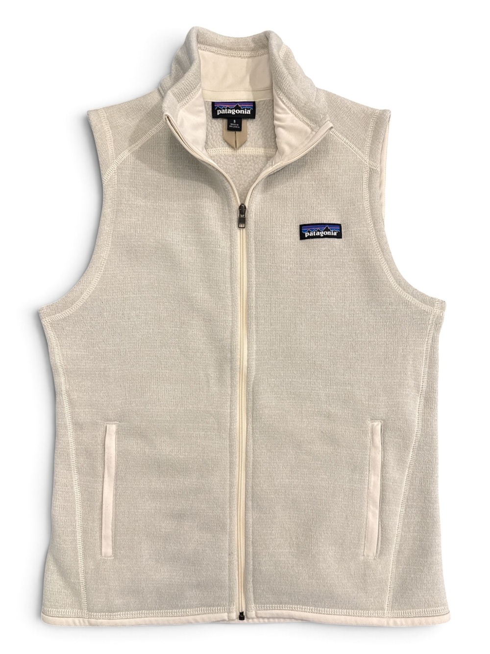 Patagonia Women’s “Raw Linen” Zip-Up Fleece Vest